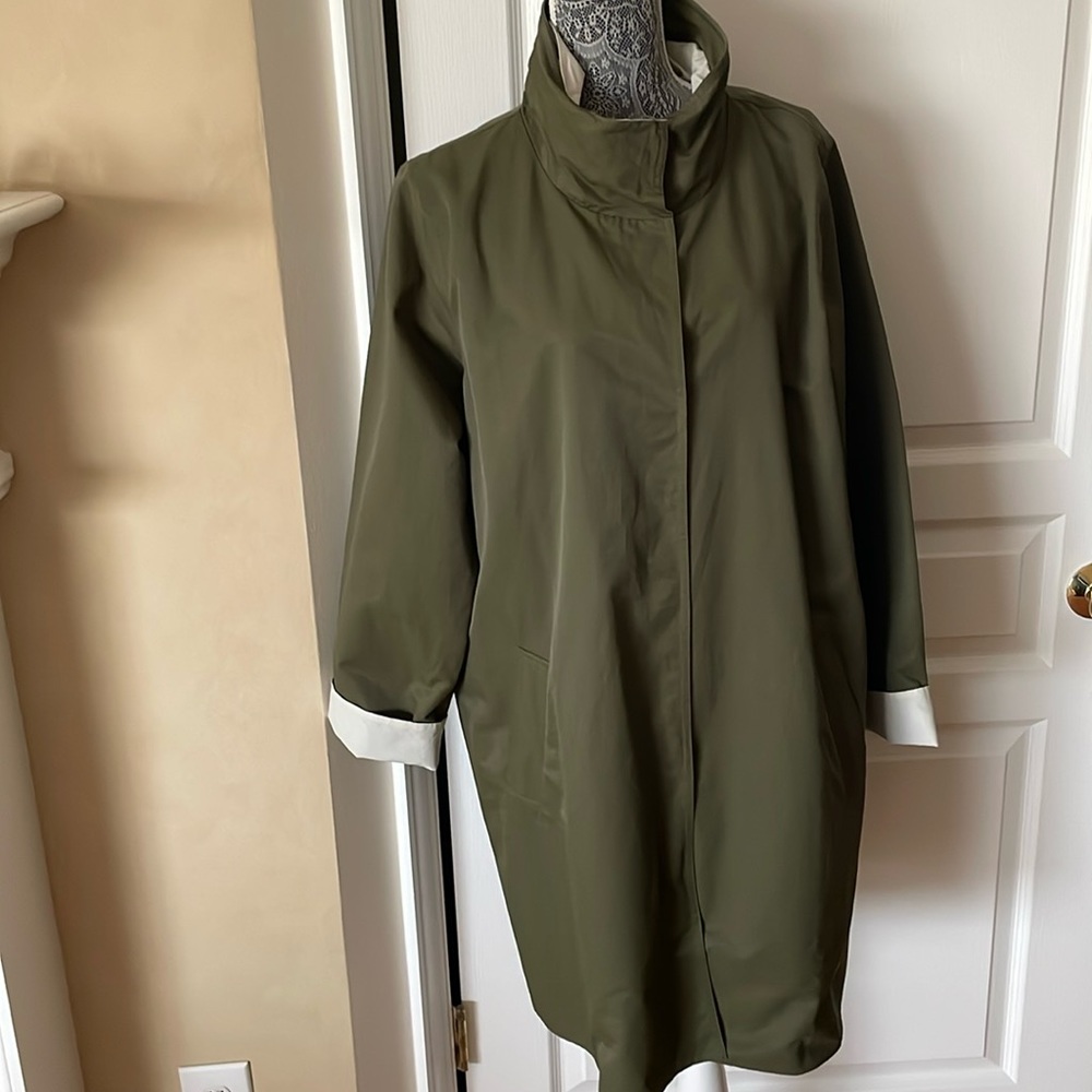 Eileen Fisher trench/rain coat, double sided.